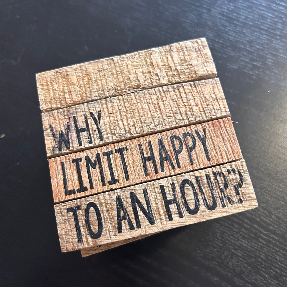Wooden coasters